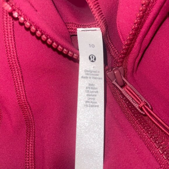 Lululemon Athletica Define Womens  Jacket Luon in Pome Size 10 Pink Rare New - Picture 4 of 15